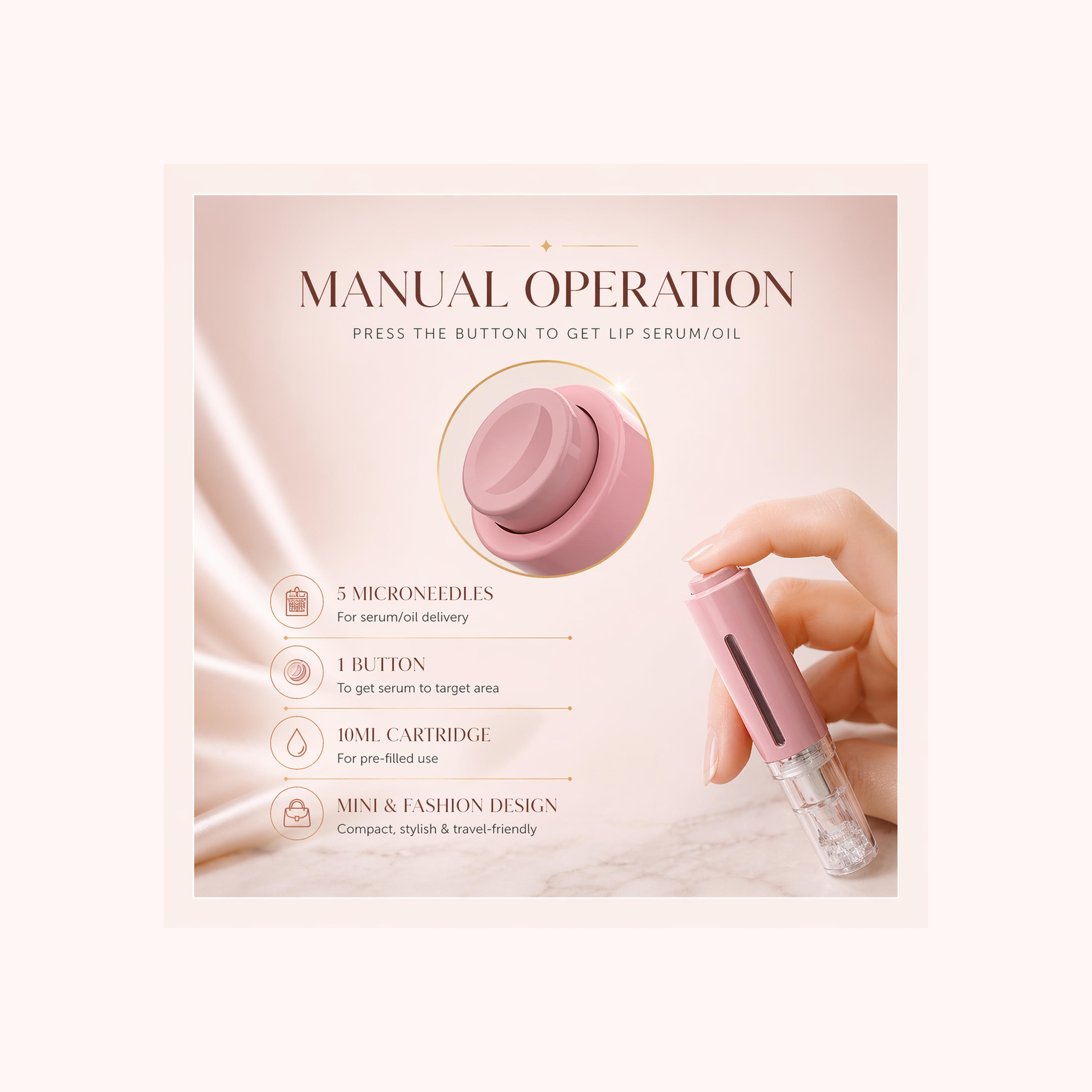 Lip Plumper Microneedle/Serum System